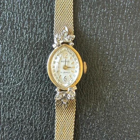 Benrus | Accessories | Vintage Retro Benrus 2 Jewel Gold  display picture 1
